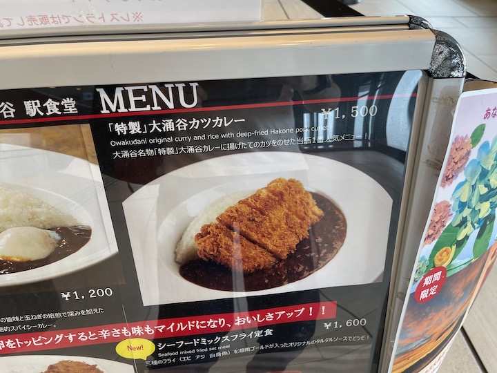 大涌谷カツカレー